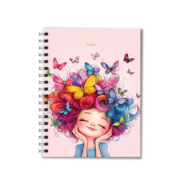 Unibook A5 Hard cover 80 Sheets Spiral book - 04