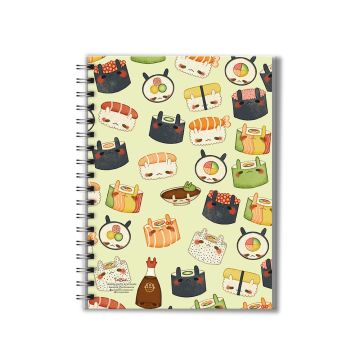 A5 Hard Cover Spiral Note Book Unibook Design A5-07