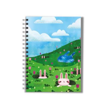 A5 Hard Cover Spiral Note Book Unibook Design A5-09