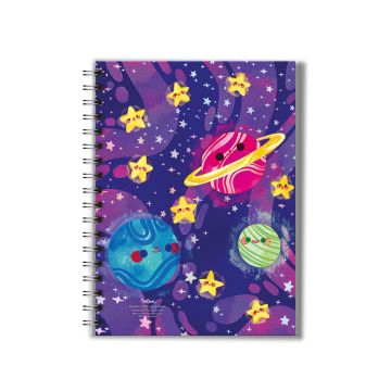 A5 Hard Cover Spiral Note Book Unibook Design A5-10