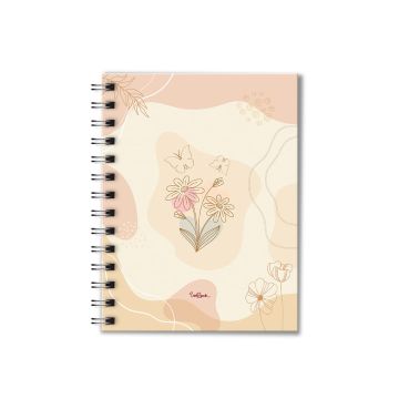 A6 Hard Cover Spiral Note Book Unibook Design A6-05