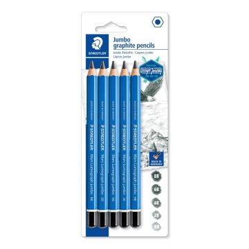 Staedtler Mars Lumograph Pencil Jumbo set of 5