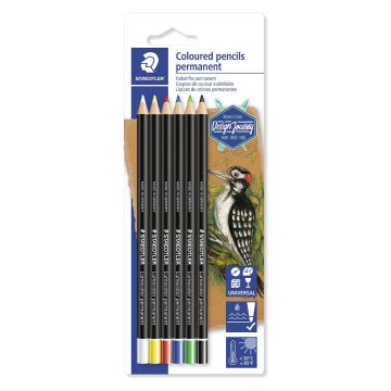 STAEDTLER Permanent Colored Pencils Set of 6