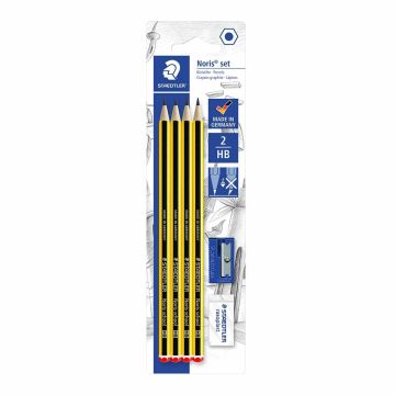 Staedtler Noris Pencil Set HB with Eraser and Sharpener