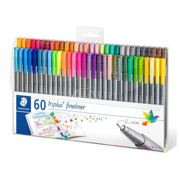 Triplus Fineliner 334-TB60 Set of 60 Asst. Colour STAEDTLER