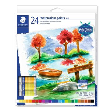 STAEDTLER Watercolour Paint Tube - Multi-Colour (Pack of 24)