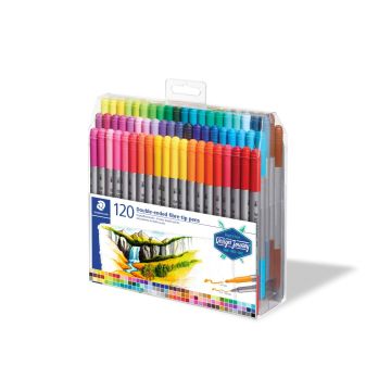 Double-ended fibre tip pen Pack of 120 - STAEDTLER
