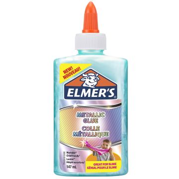 Elmer's Metallic PVA Glue | Teal| 147 mL | Washable & Kid Friendly