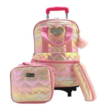 School Bag Trolley Light Pink - 11303T-3