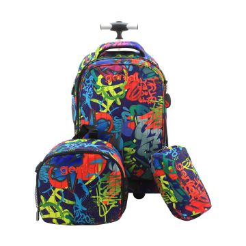 School Bag Trolley Mixed Colours - DGS485