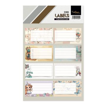 Name Label 2 sheets 16 Labels - 8