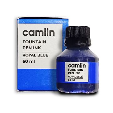 Fountan Pen Ink Royal Blue 60ml Camlin