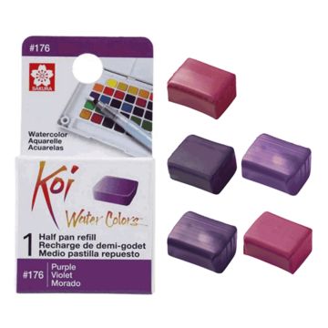 Sakura Koi Water Colours Refill - Violet + Rose Shades