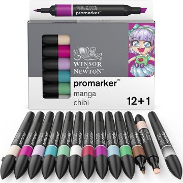 Winsor & Newton Promarker, Set of 12, Manga Chibi