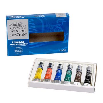 Winsor & Newton Cotman Water Color 6-Tube Set