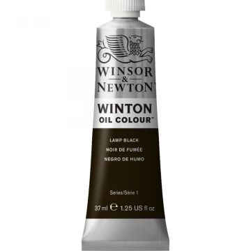 Winton Oil Colors, Lamp Black 37ml