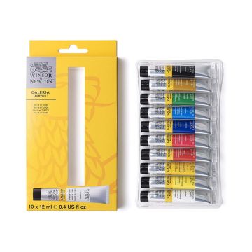 Winsor & Newton Galeria Acrylic Set (10 x 12ml)