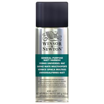 Winsor & Newton All-Purpose Aerosol Varnish, 400 ml ., Matte