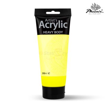 Acrylic Color 200ml 152 Flurescent Lemon Yellow  - Phoenix