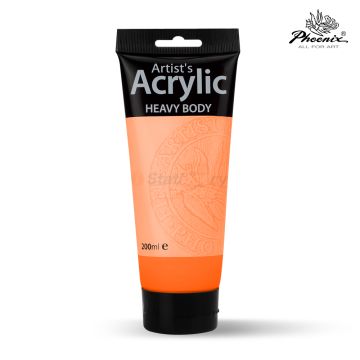 Acrylic Color 200ml 313 Orange Red  - Phoenix
