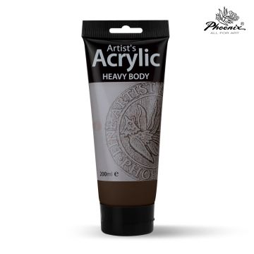 Acrylic Color 200ml 687 Burnt Umber  - Phoenix