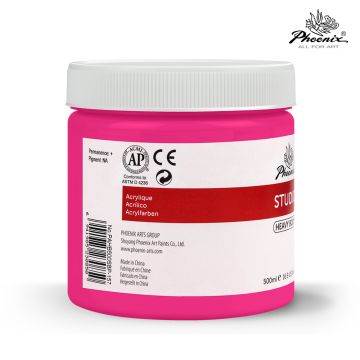 Acrylic Color  500ml 157 Florescent Pink - Phoenix