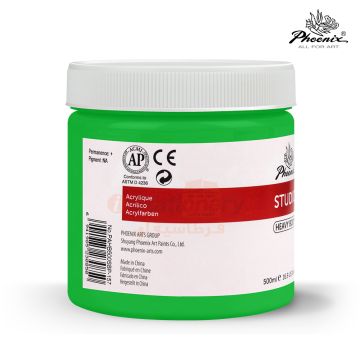 Acrylic Color  500ml 161 Florescent Green - Phoenix