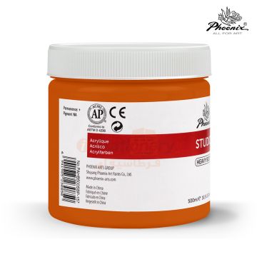 Acrylic Color 500ml 313 Orange Red - Phoenix