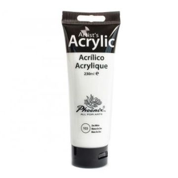 Acrylic Color 200ml 103 Zinc White - Phoenix