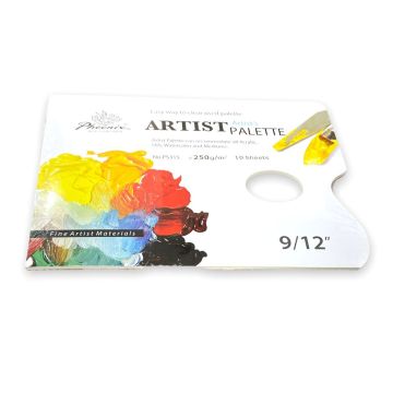Disposable paper palette Rectangle 250gsm 9x12" P5315