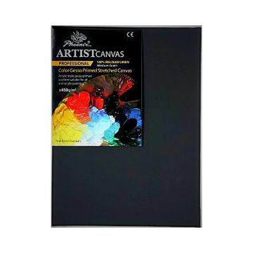 Phoenix Black Primed Canvas 20 x 24 Cm