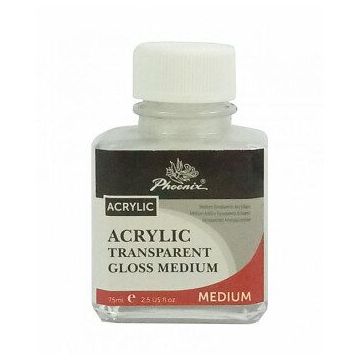 Acrylic Transparent Gloss Medium PATGM 75ml Phoenix - PATGM75