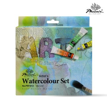 Water Color Set 18 x 12ml Phoenix