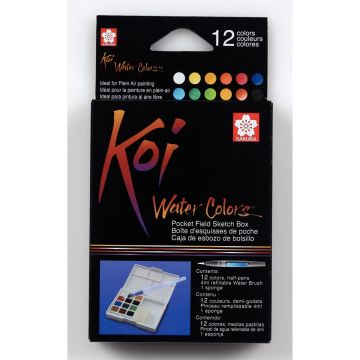 Koi Watercolor Sketchbox 12 Colors - XNCW12H
