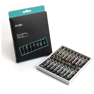 HIMI Acrylic Paint Tube Set – 12ml, 18 Colors
