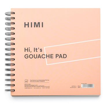 HIMI Gouache Pad 8.5X8.5 Inch - Mix Media - Pink - ZSF03